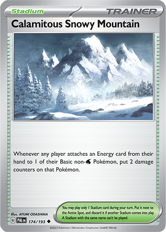 Calamitous Snowy Mountain  174/193 Pokémon TCG Paldea Evolved