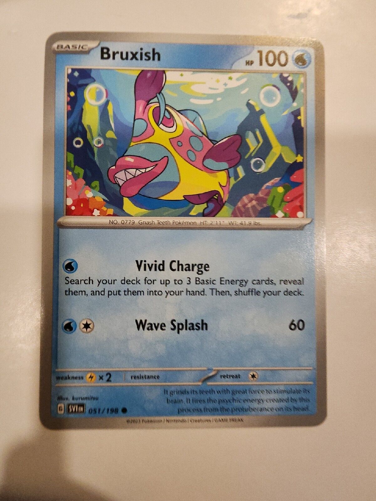 Bruxish 51/198 Pokémon TGC Scarlet & Violet