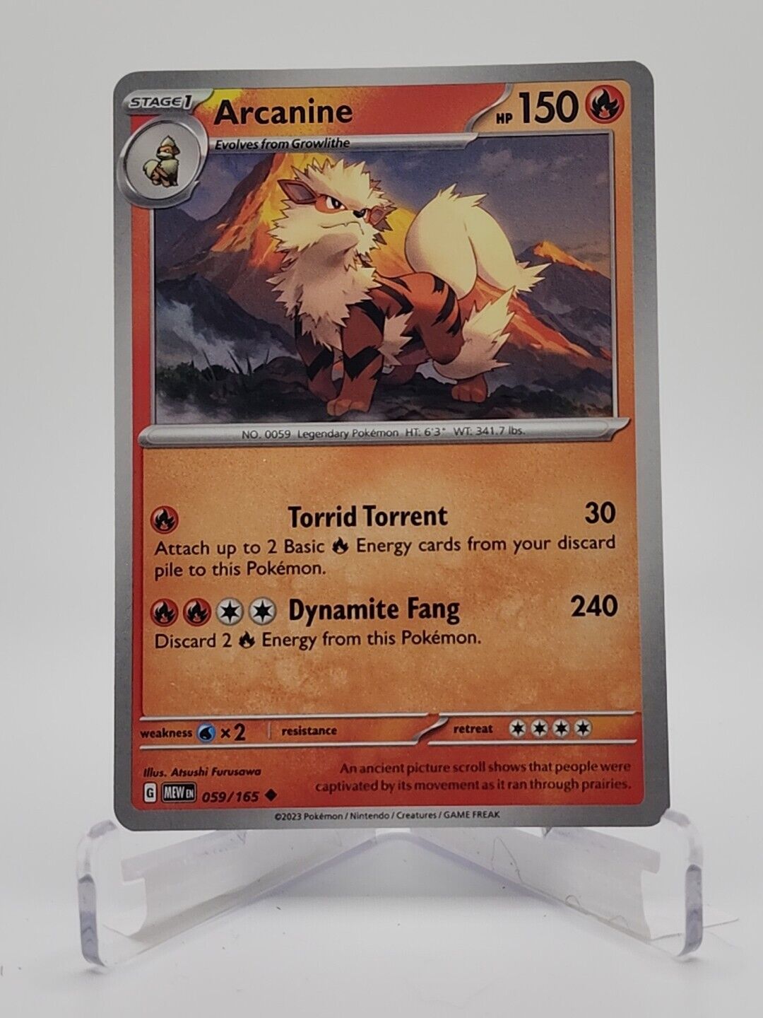 59/165 Arcanine  Pokémon TGC Scarlet & Violet - 151