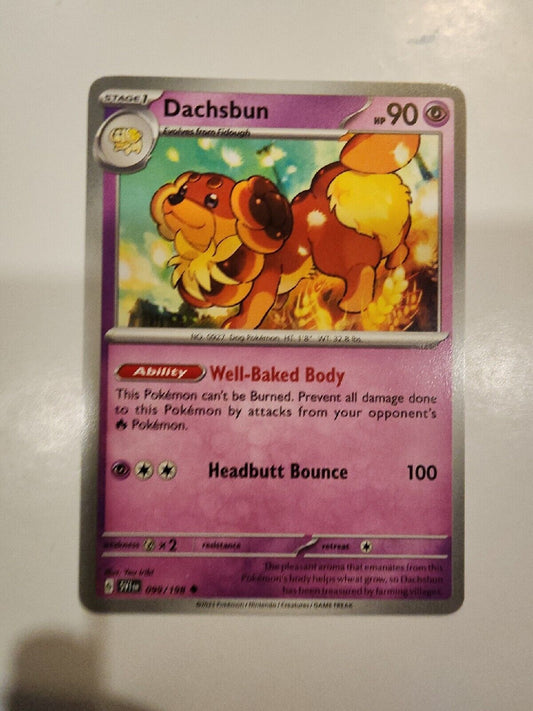 Dachsbun 99/198 Pokémon TGC Scarlet & Violet