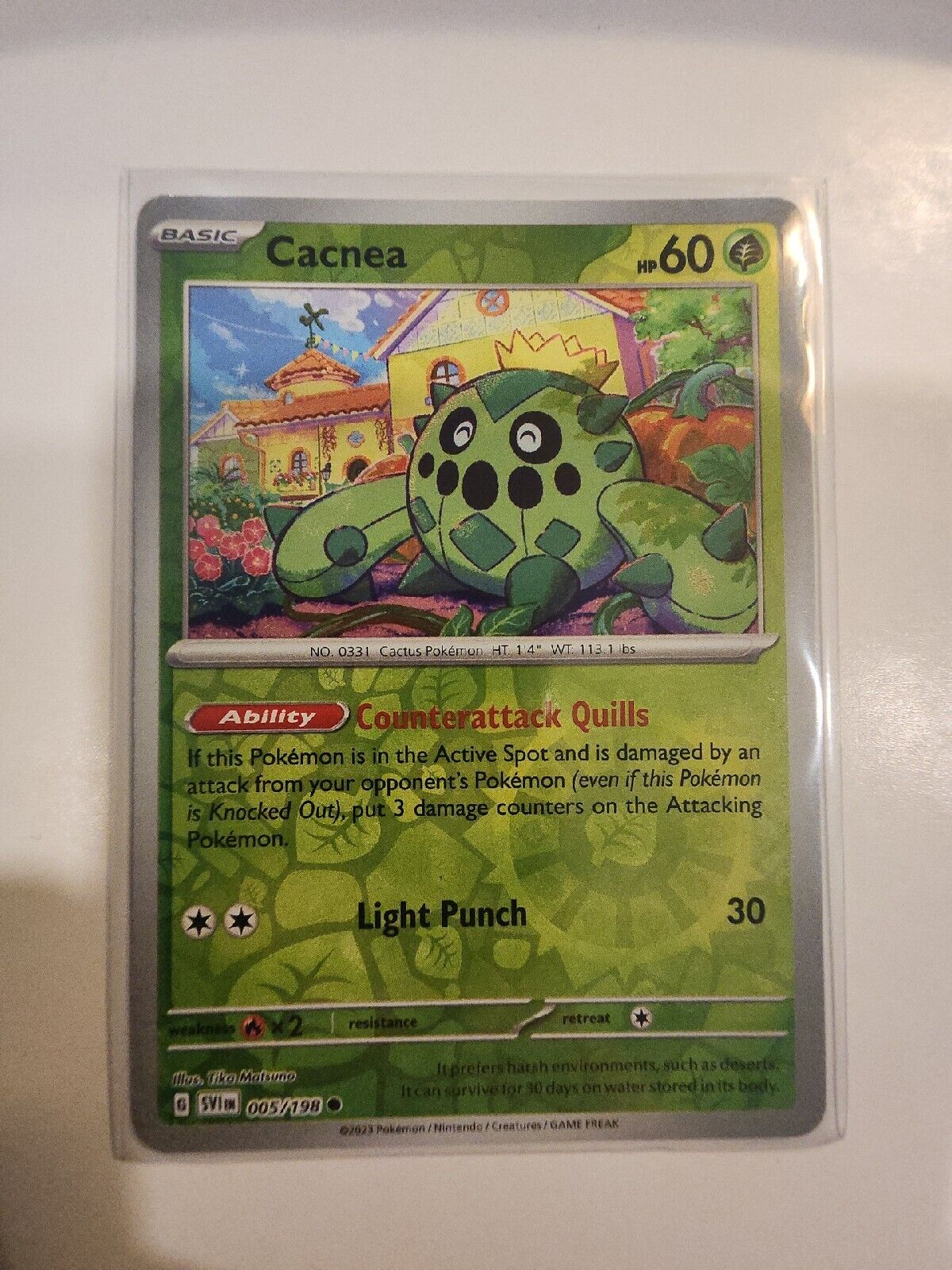 Cacnea [Reverse Holo] 5/198 Pokémon TGC Scarlet & Violet