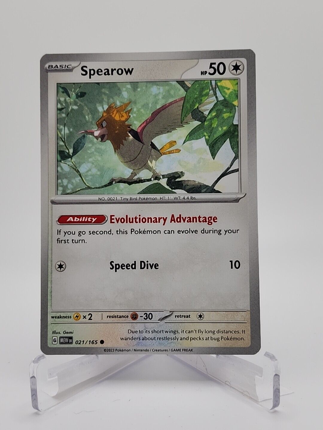 21/165 Spearow  Pokémon TGC Scarlet & Violet - 151