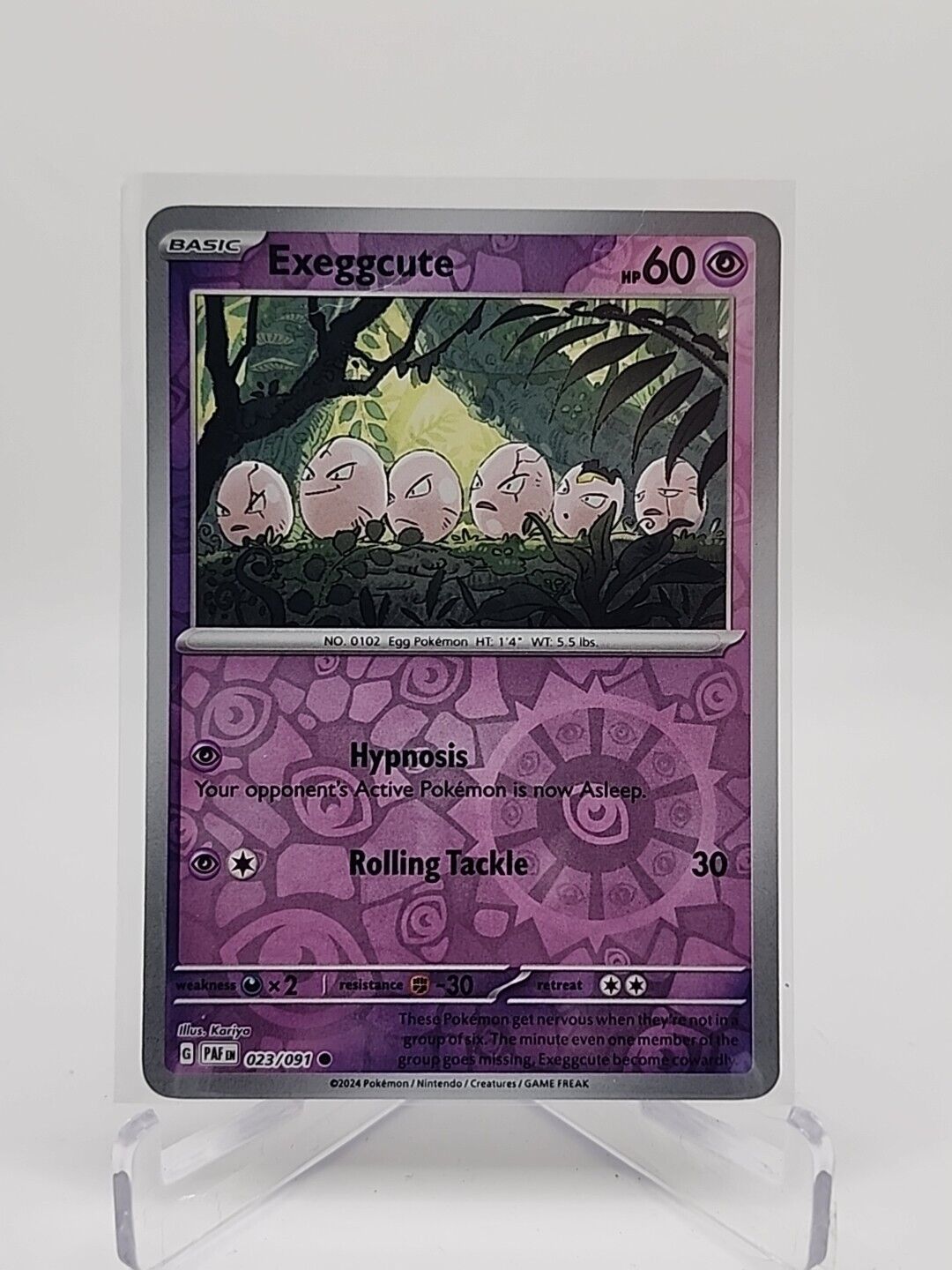 Exeggcute [Reverse Holo]  23/91 Pokémon TCG Paldean Fates