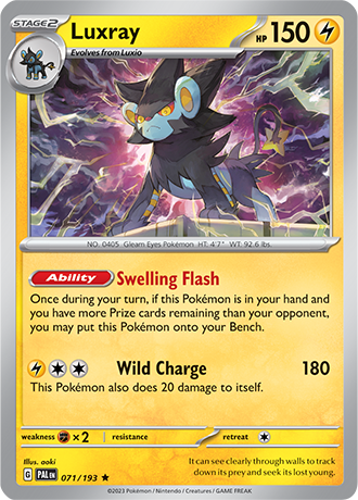 Luxray  71/193 Pokémon TCG Paldea Evolved