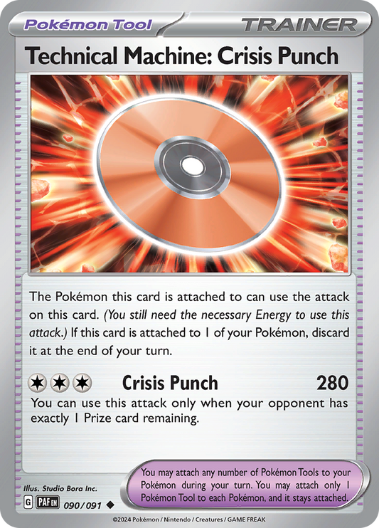 Technical Machine: Crisis Punch  90/91 Pokémon TCG Paldean Fates