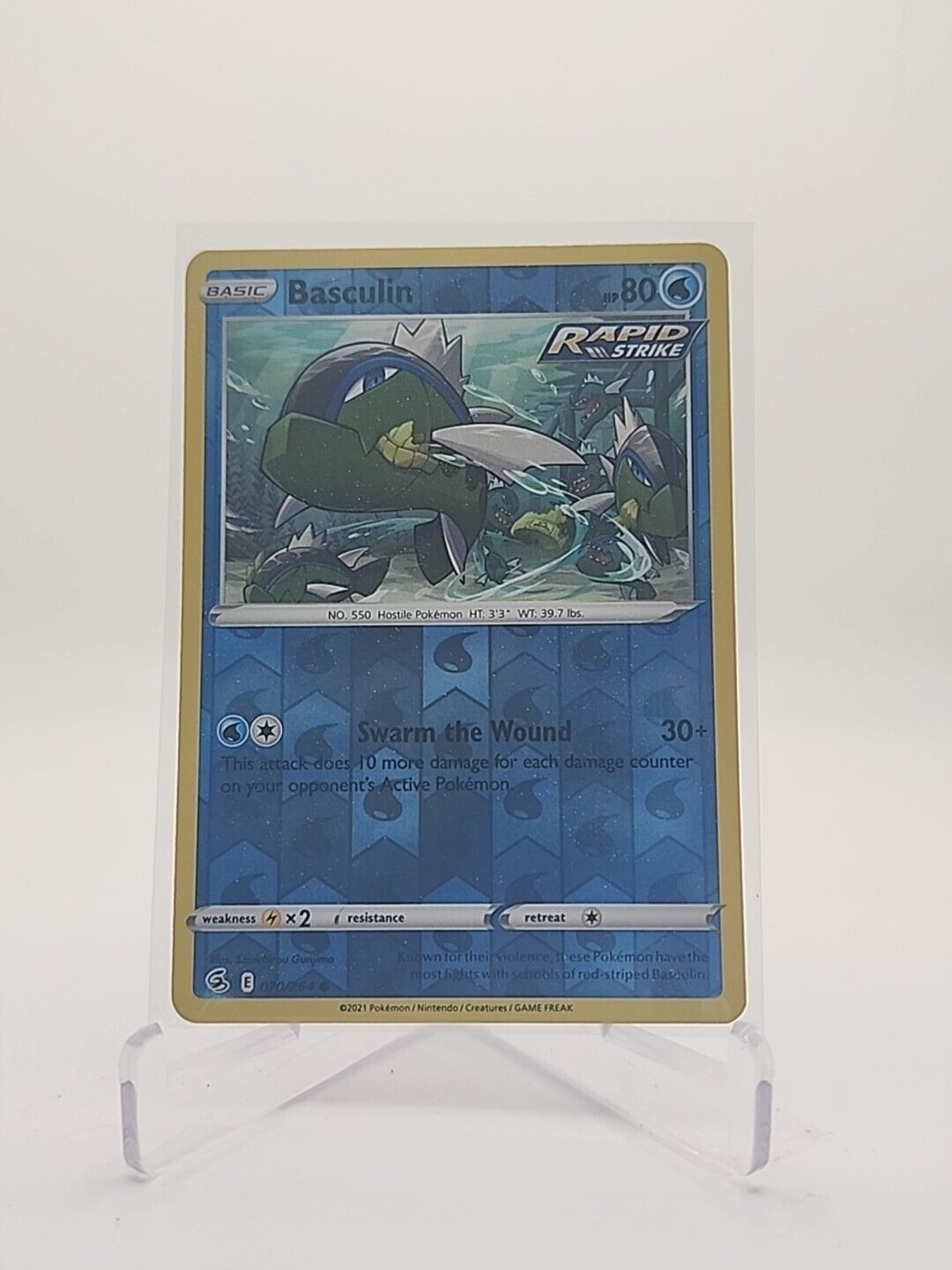 Basculin [Reverse Holo] 70/264 Pokémon TGC Fusion Strike