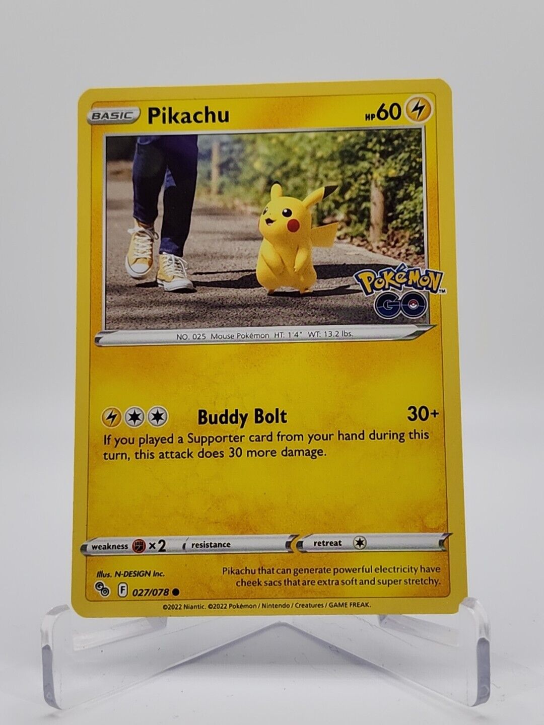 Pikachu 27/78 Pokémon TGC Pokemon Go