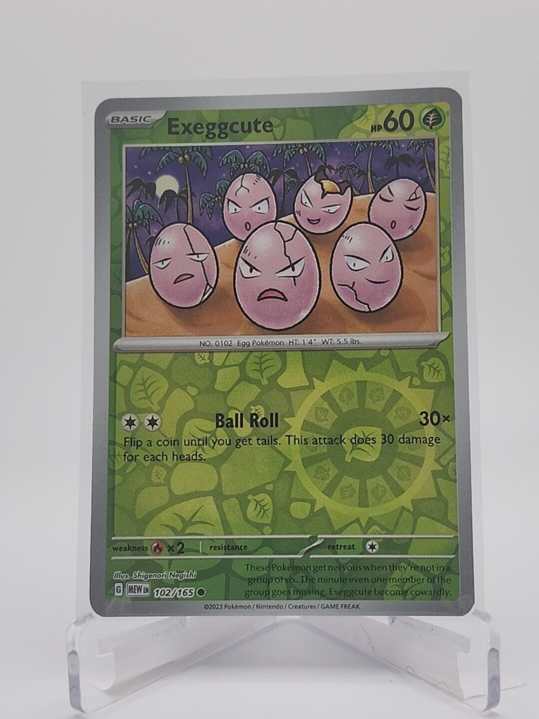 102/165 Exeggcute [Reverse Holo]  Pokémon TGC Scarlet & Violet - 151