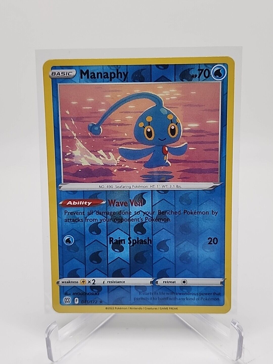 Manaphy [Reverse Holo]  41/172 Pokémon TCG Brilliant Stars