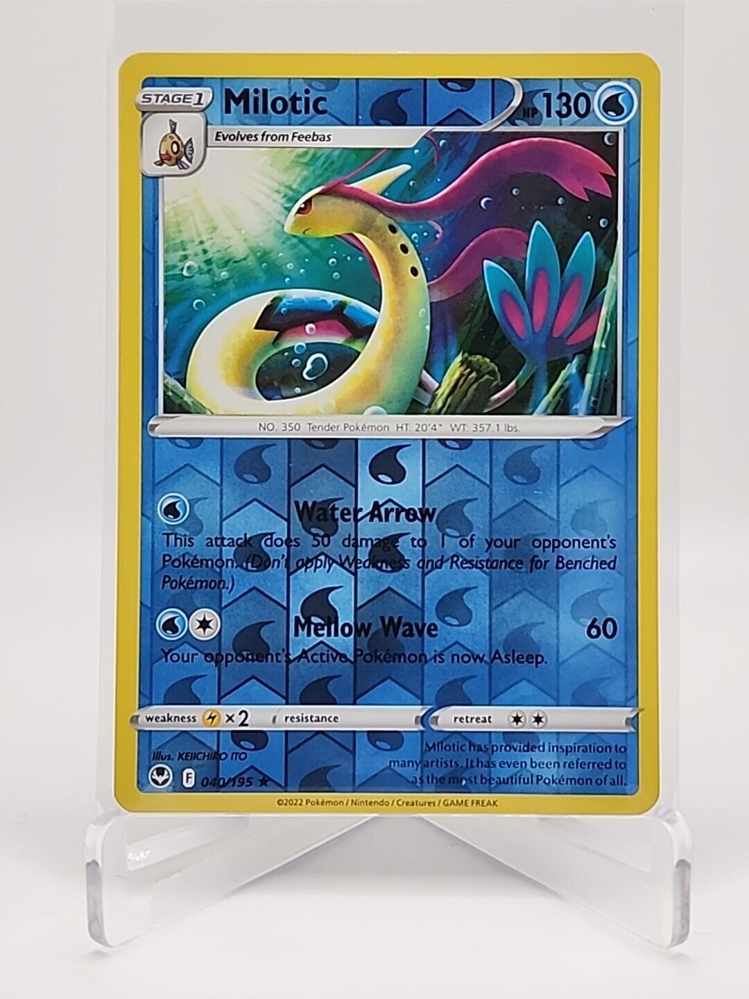 Milotic [Reverse Holo]  40/195 Pokémon TCG Silver Tempest