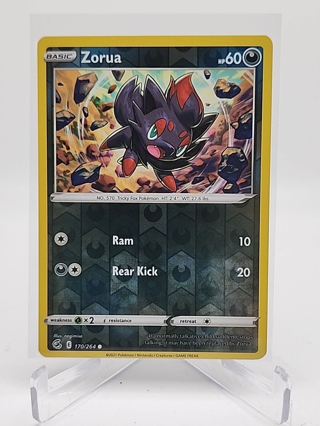 Zorua [Reverse Holo]  170/264 Pokémon TCG Fusion Strike