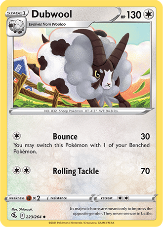 Dubwool  223/264 Pokémon TCG Fusion Strike