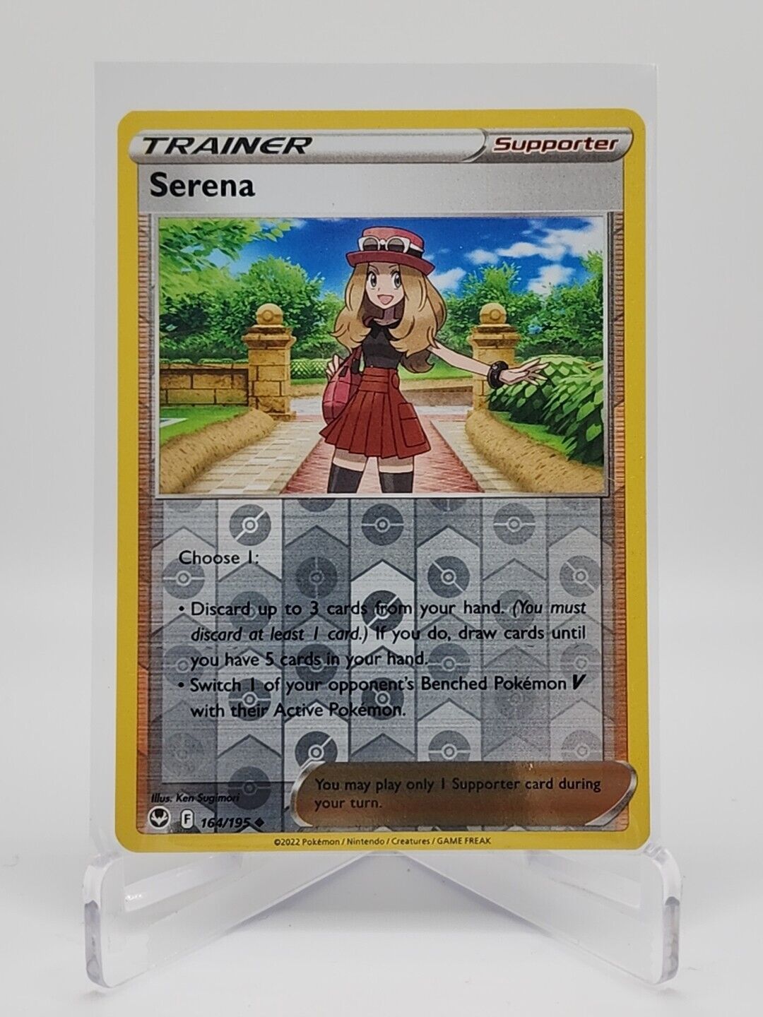 Serena [Reverse Holo]  164/195 Pokémon TCG Silver Tempest