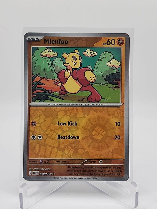 Mienfoo [Reverse Holo]  96/182 Pokémon TCG Paradox Rift