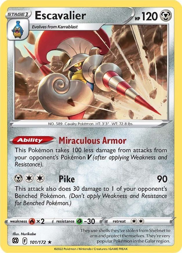 Escavalier  101/172 Pokémon TCG Brilliant Stars