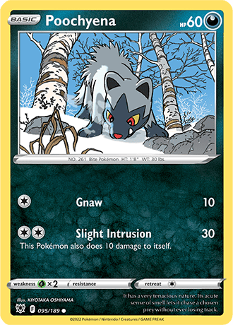 Poochyena  95/189 Pokémon TCG Astral Radiance