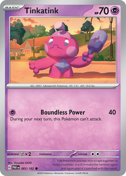 Tinkatink  83/182 Pokémon TCG Paradox Rift