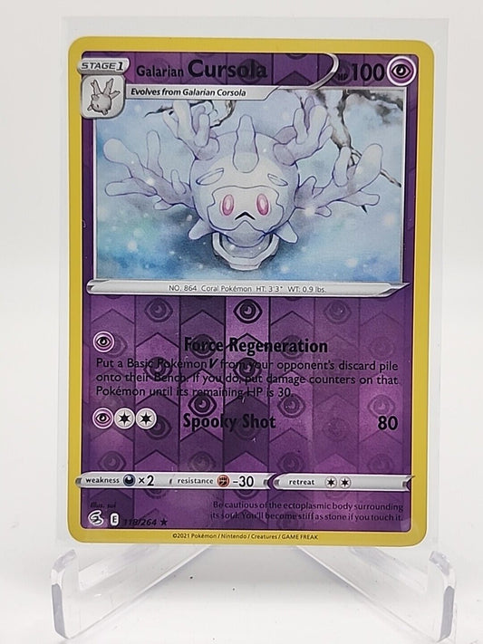 Galarian Cursola [Reverse Holo]  118/264 Pokémon TCG Fusion Strike