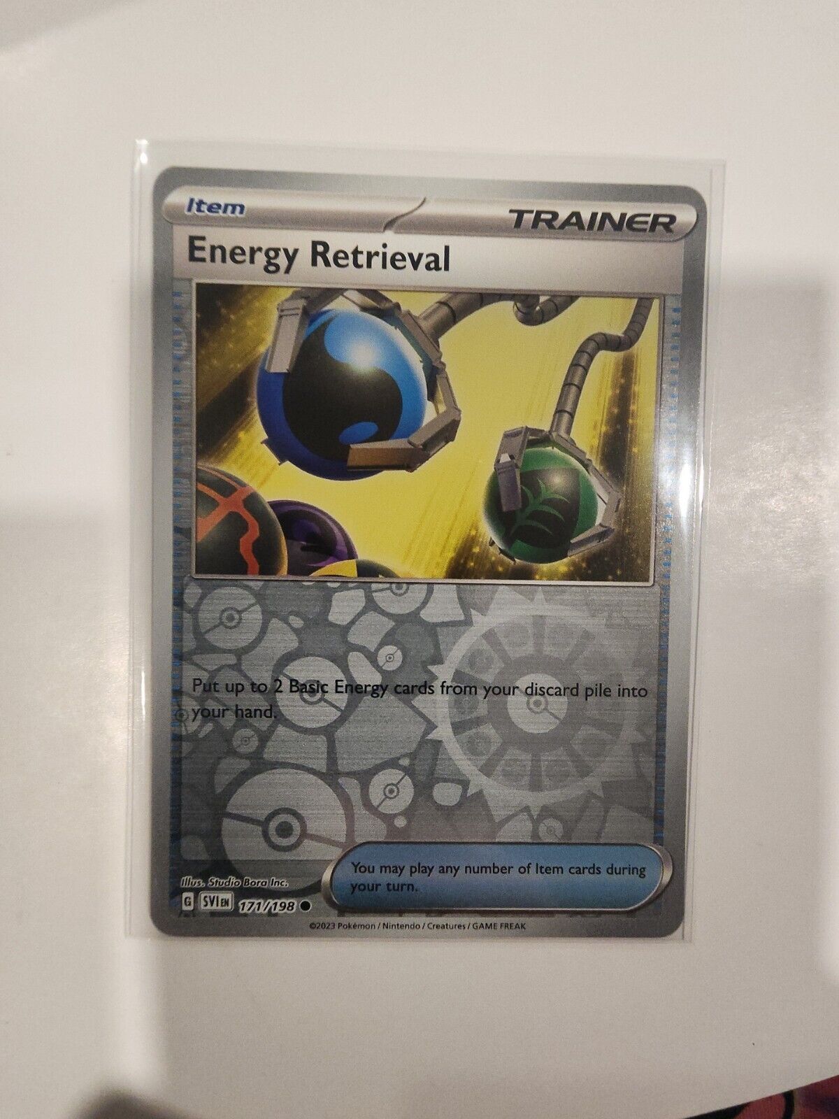 Energy Retrieval [Reverse Holo] 171/198 Pokémon TGC Scarlet & Violet