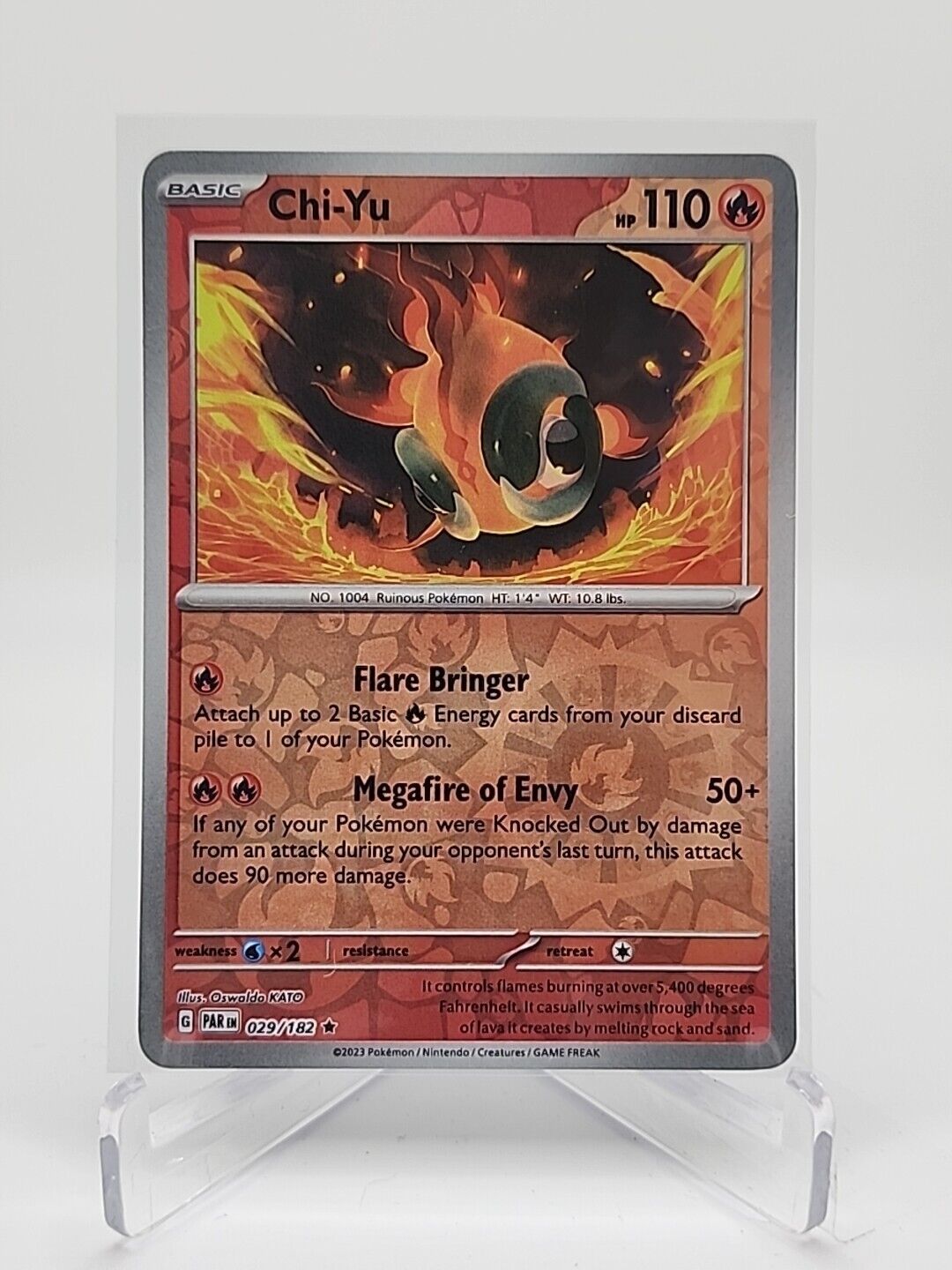 Chi-Yu [Reverse Holo]  29/182 Pokémon TCG Paradox Rift