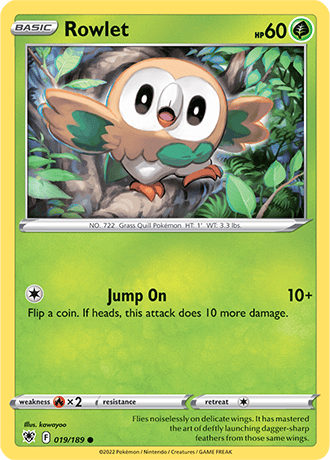 Rowlet  19/189 Pokémon TCG Astral Radiance