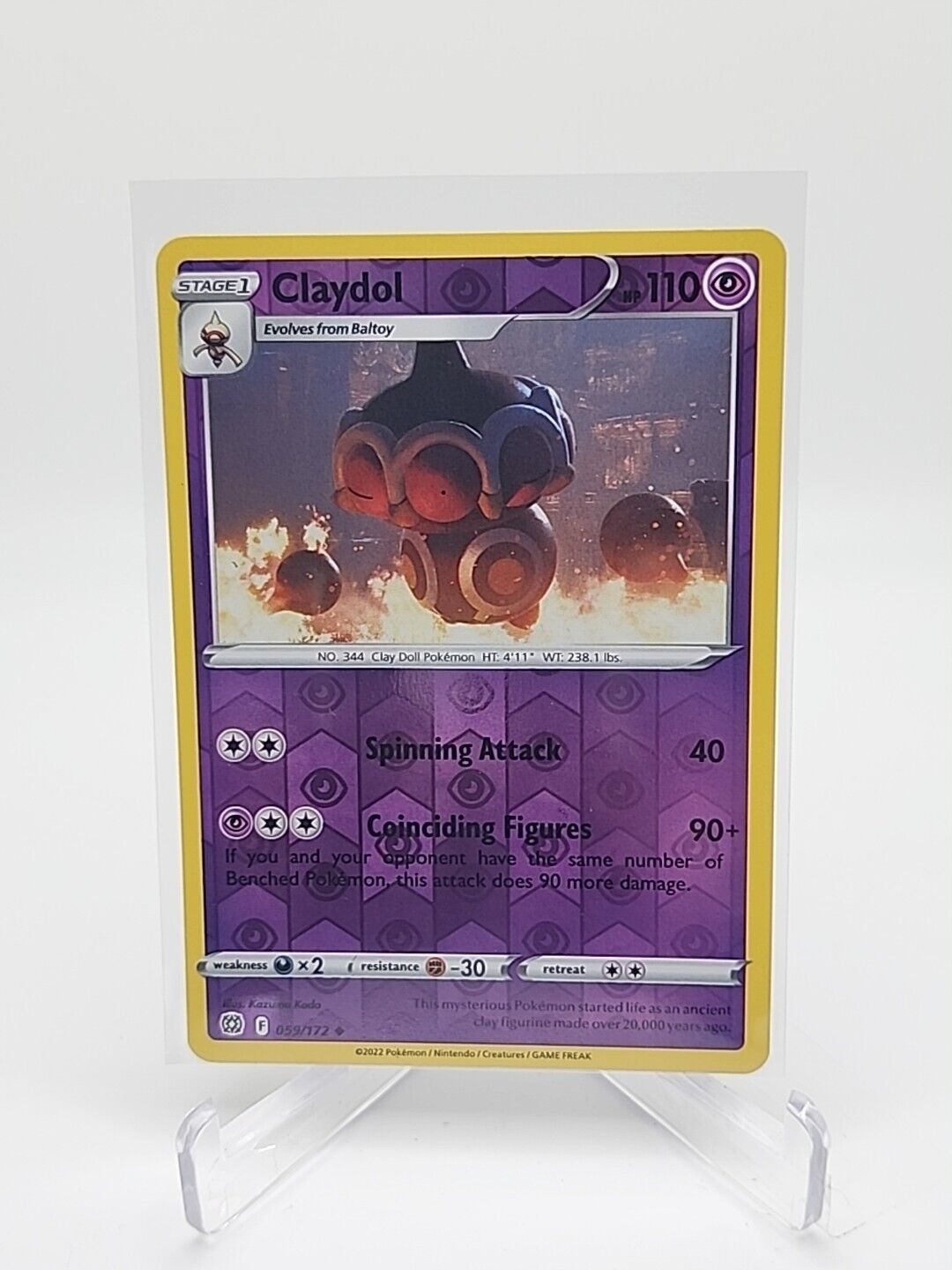 Claydol [Reverse Holo]  59/172 Pokémon TCG Brilliant Stars