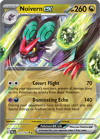 Noivern ex  153/193 Pokémon TCG Paldea Evolved