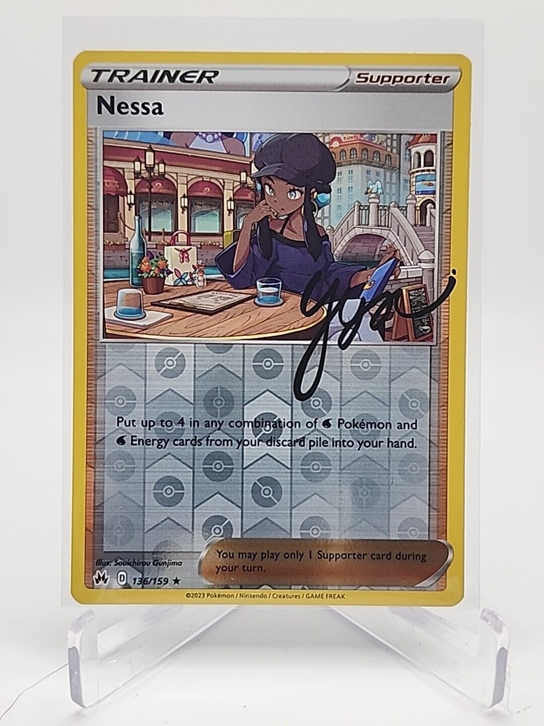 Nessa [Reverse Holo]  136/159 Pokémon TCG Crown Zenith