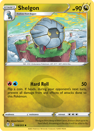 Shelgon  108/203 Pokémon TCG Evolving Skies