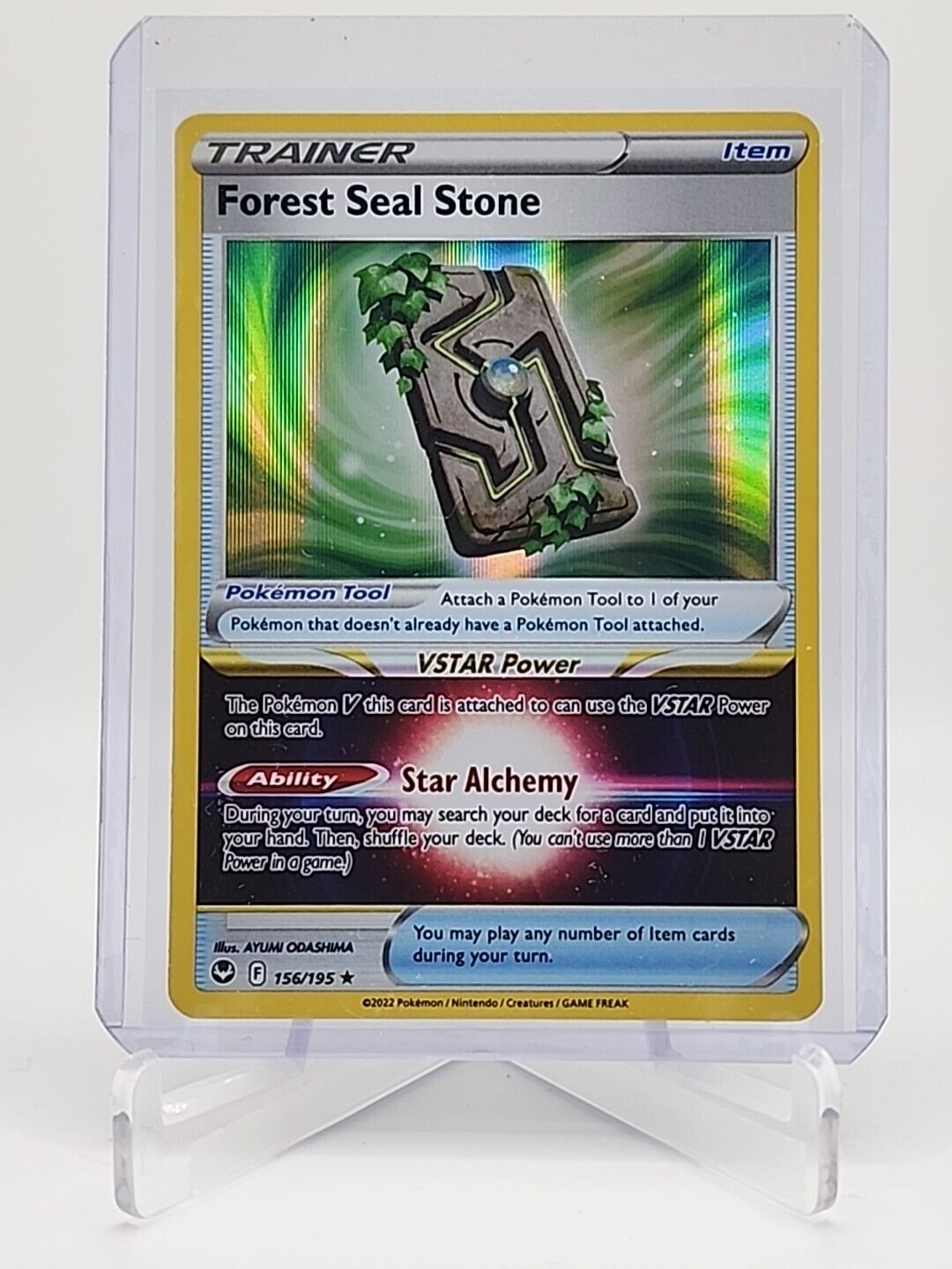 Forest Seal Stone  156/195 Pokémon TCG Silver Tempest