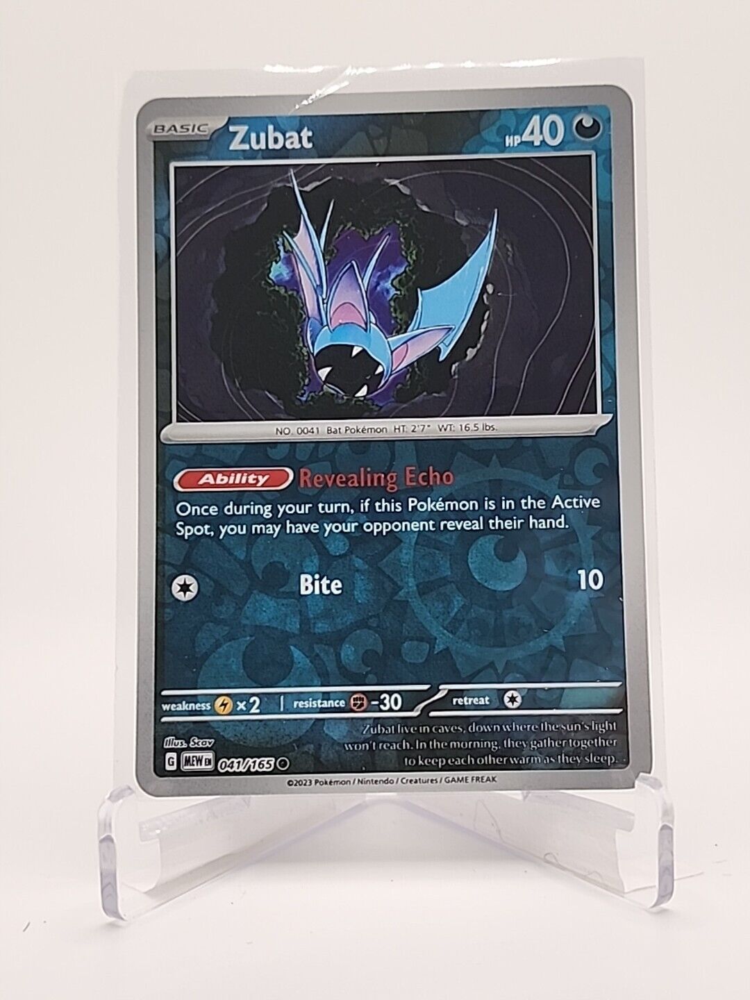 41/165 Zubat [Reverse Holo]  Pokémon TGC Scarlet & Violet - 151