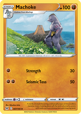 Machoke  87/196 Pokémon TCG Lost Origin