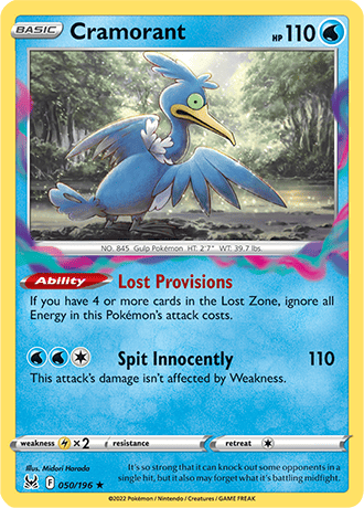 Cramorant  50/196 Pokémon TCG Lost Origin