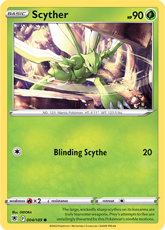 Scyther  4/189 Pokémon TCG Astral Radiance