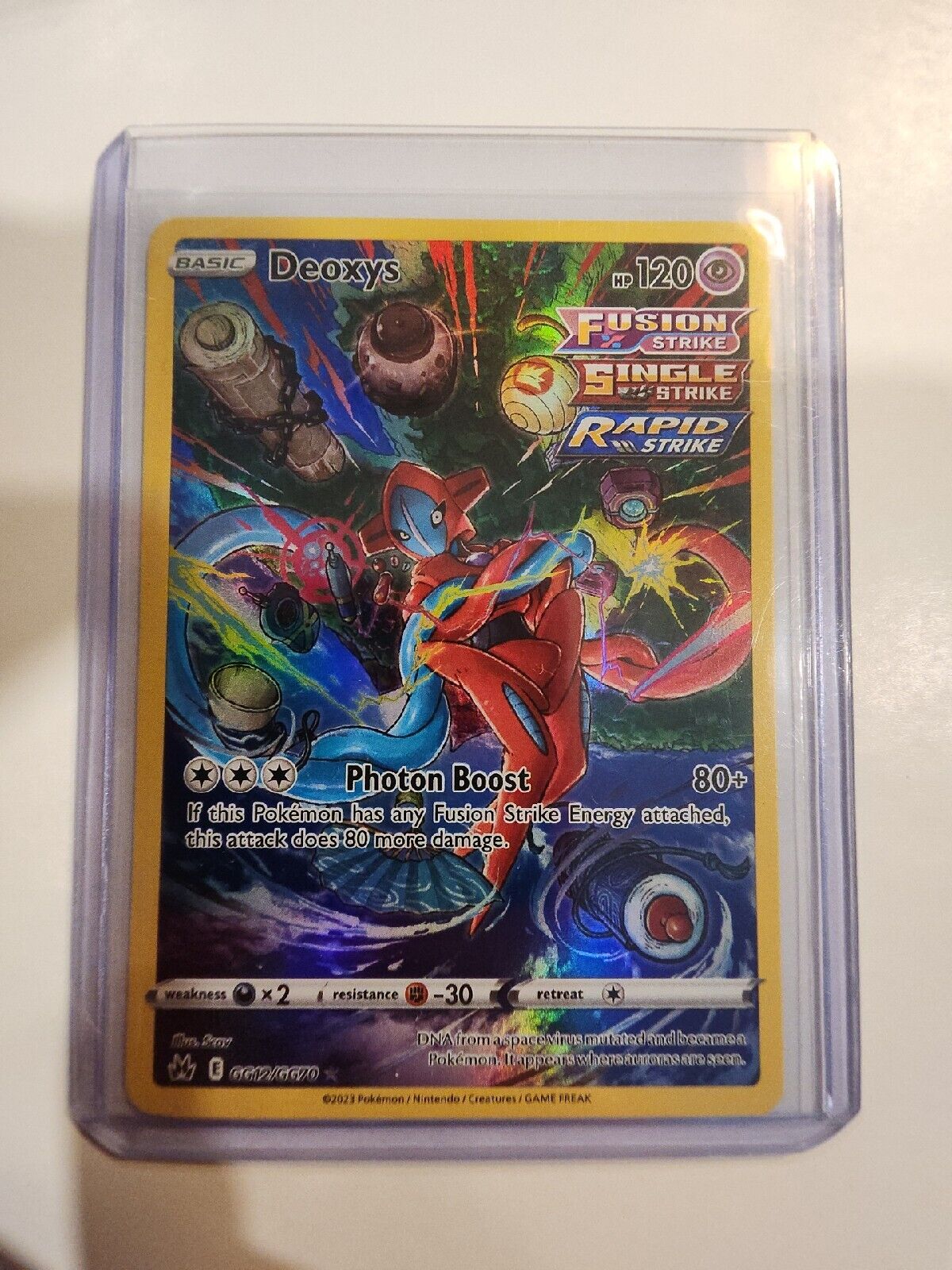 Deoxys GG12/GG70 Pokémon TGC Crown Zenith