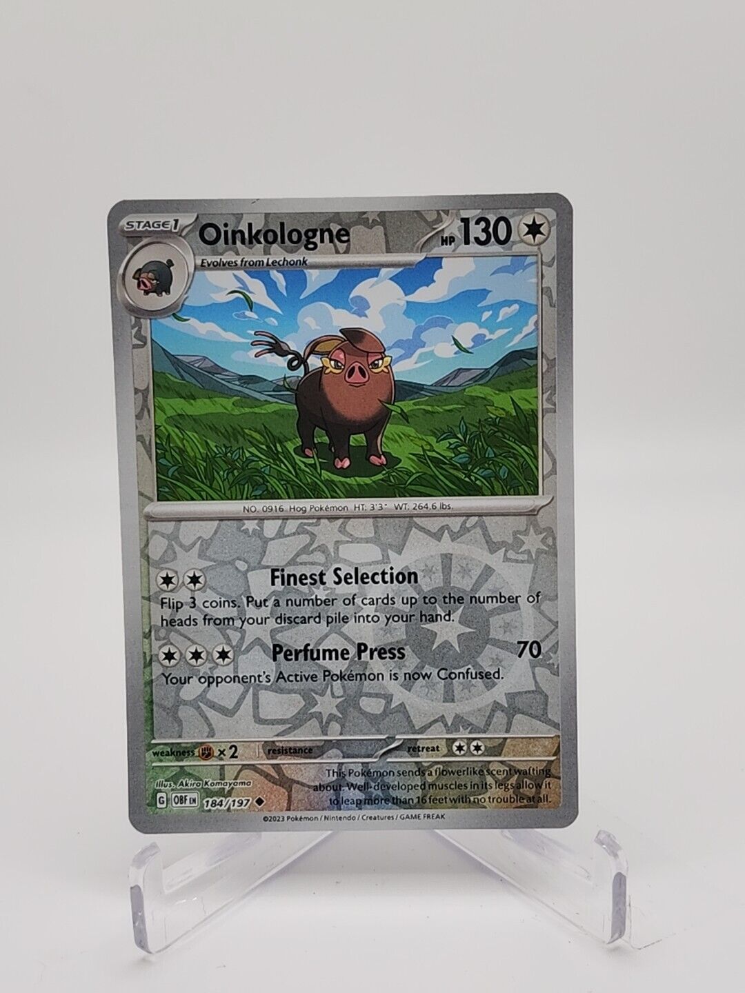 184/197 Oinkologne [Reverse Holo] Pokémon TCG Obsidian Flames