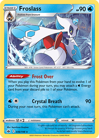 Froslass [Holo]  36/203 Pokémon TCG Chilling Reign