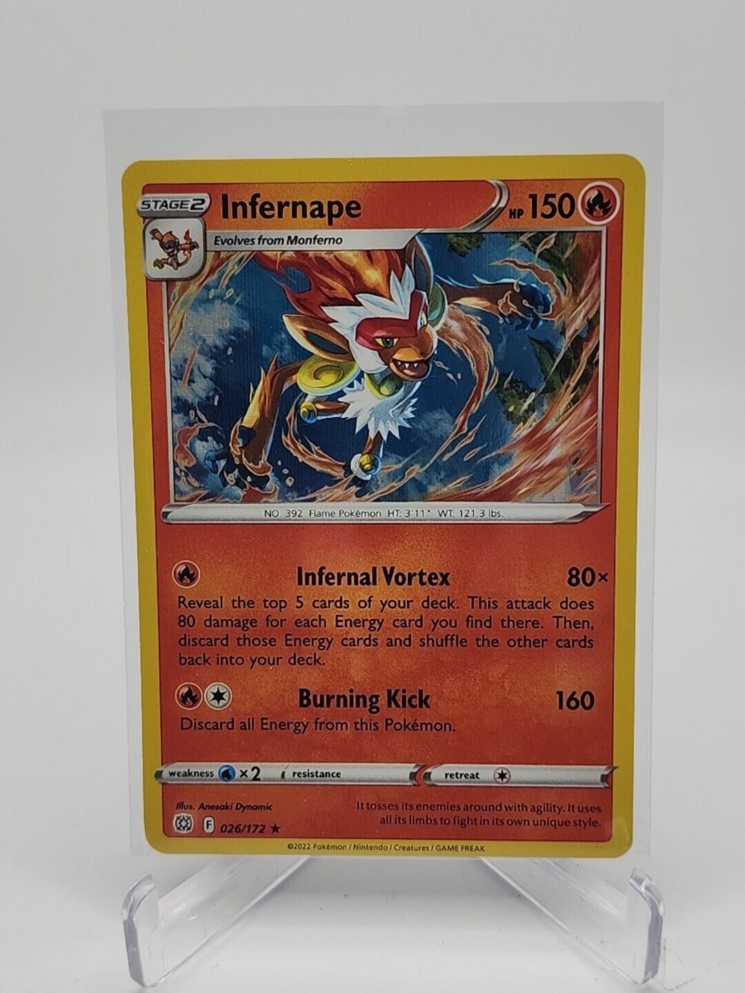 Infernape [Holo]  26/172 Pokémon TCG Brilliant Stars