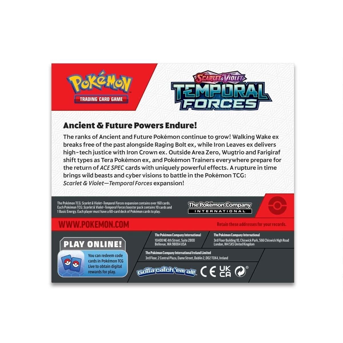 Pokemon TCG Scarlet & Violet Temporal Forces - Booster Box