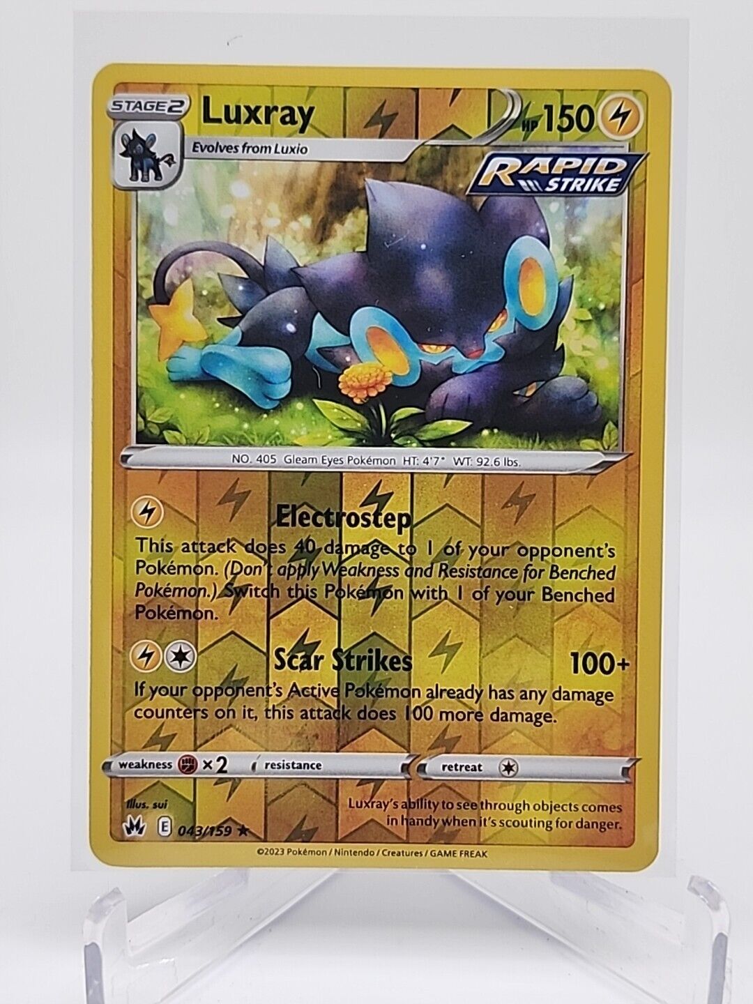 Luxray [Reverse Holo]  43/159 Pokémon TCG Crown Zenith