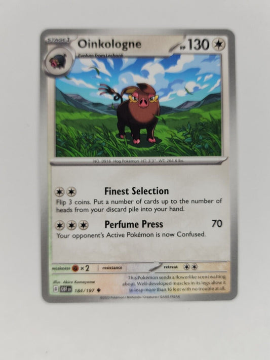 Oinkologne 184/197 Pokémon TGC Obsidian Flames