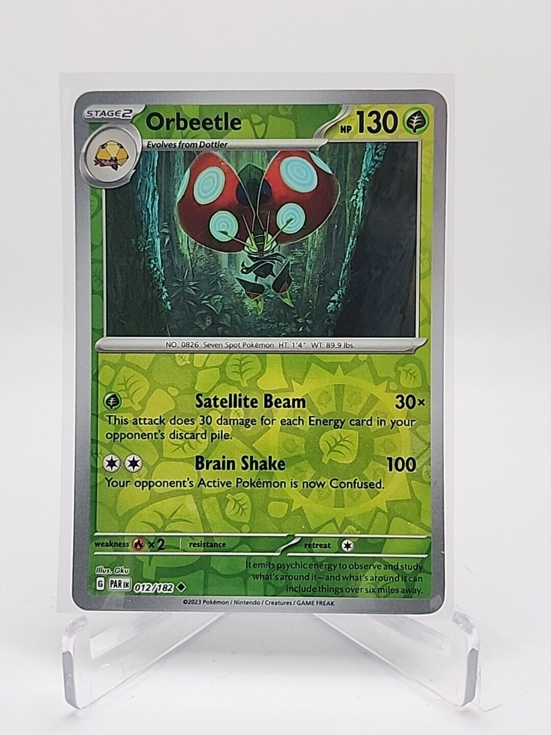 Orbeetle [Reverse Holo]  12/182 Pokémon TCG Paradox Rift