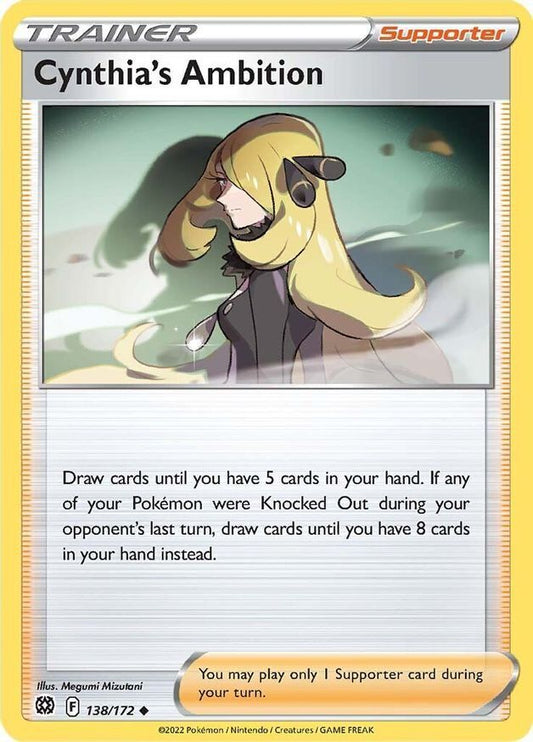 Cynthia's Ambition  138/172 Pokémon TCG Brilliant Stars