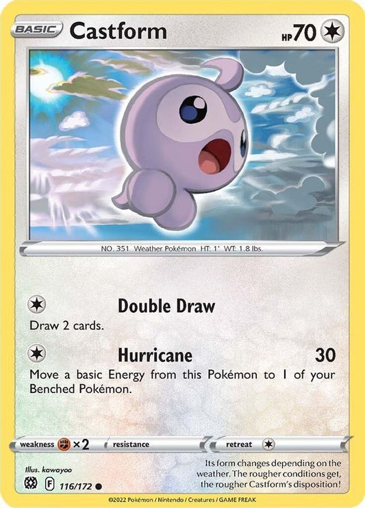 Castform  116/172 Pokémon TCG Brilliant Stars