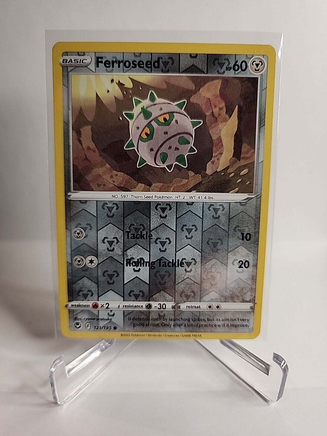 Ferroseed [Reverse Holo] 121/195 Pokémon Cards Silver Tempest