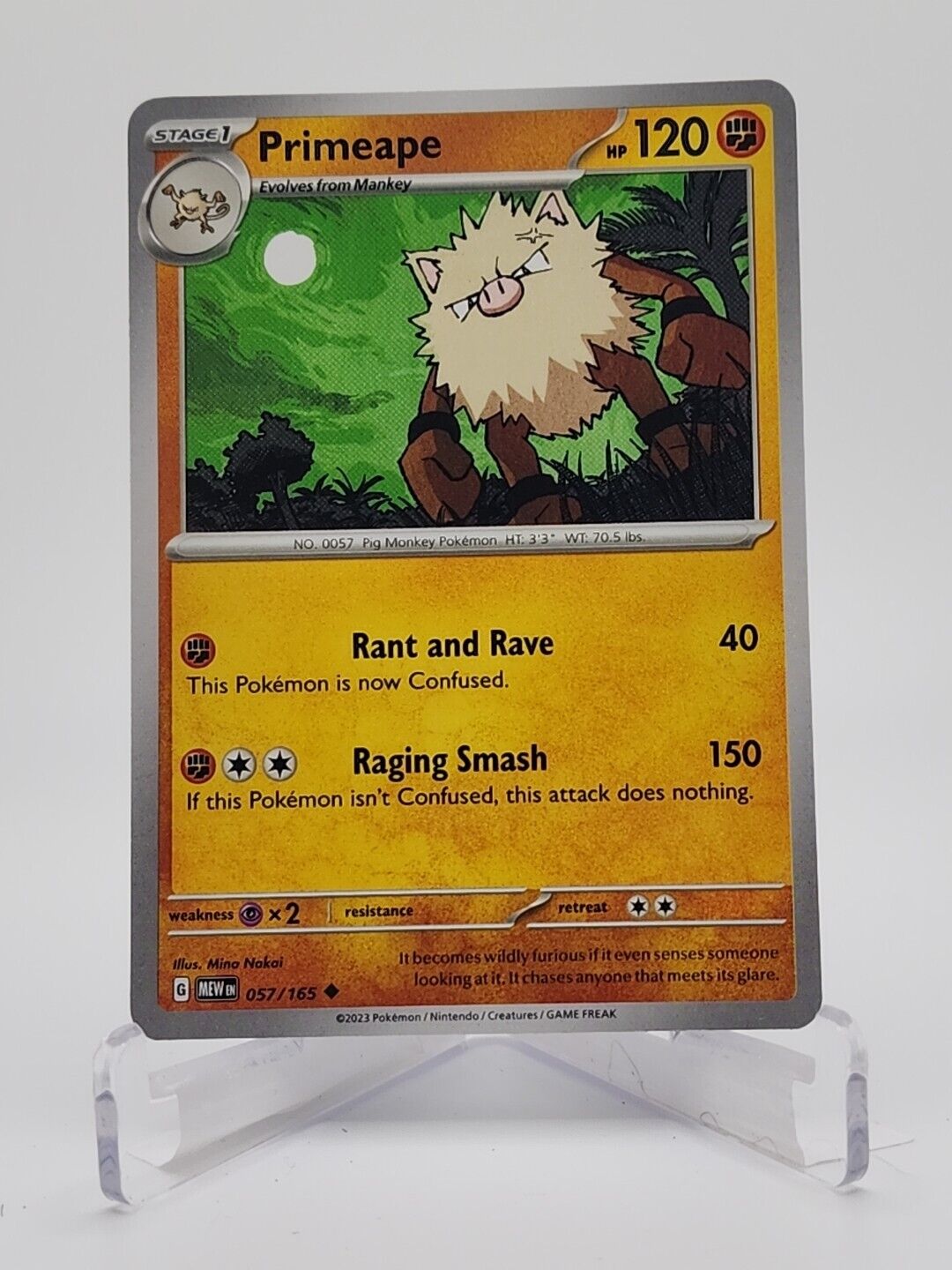 57/165 Primeape  Pokémon TGC Scarlet & Violet - 151