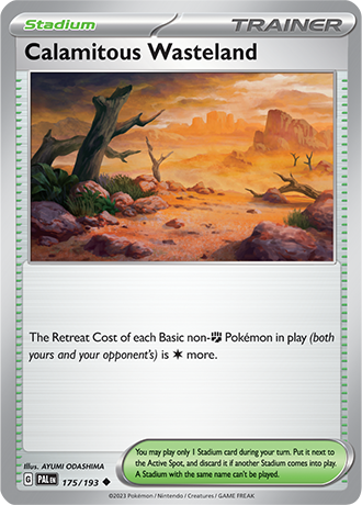 Calamitous Wasteland  175/193 Pokémon TCG Paldea Evolved