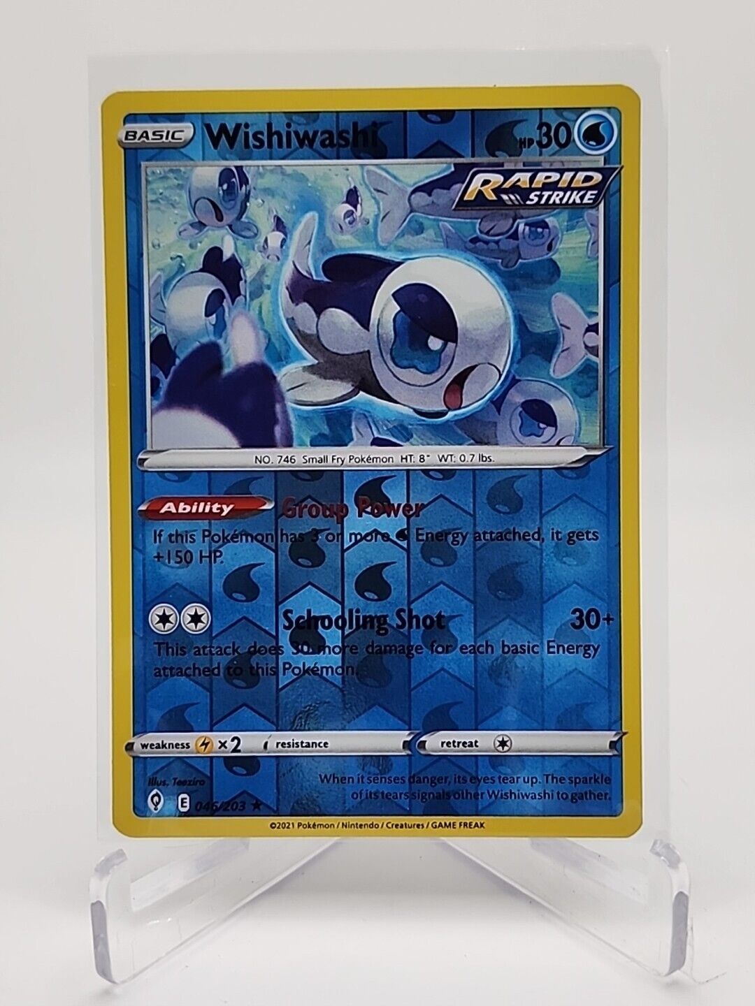 Wishiwashi [Reverse Holo]  46/203 Pokémon TCG Evolving Skies