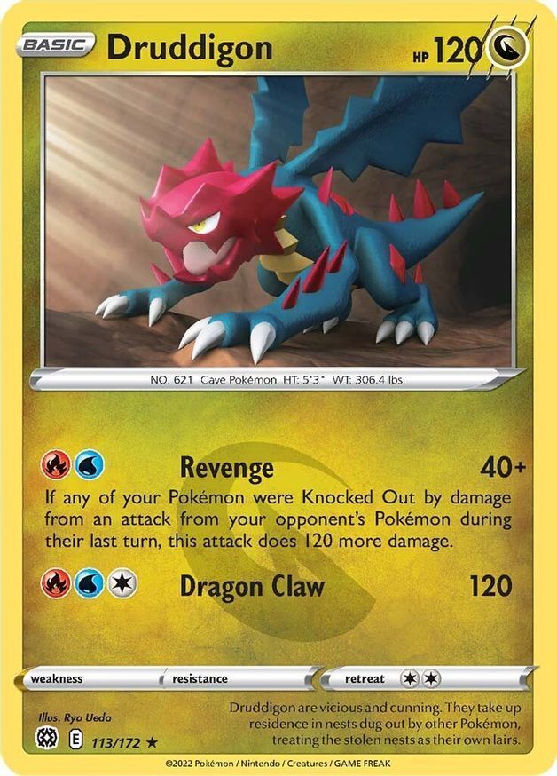 Druddigon  113/172 Pokémon TCG Brilliant Stars