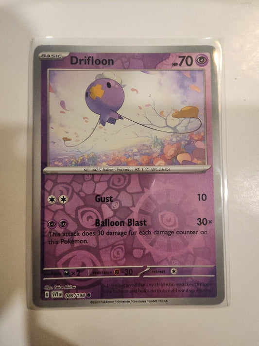 Drifloon [Reverse Holo] 89/198 Pokémon TGC Scarlet & Violet